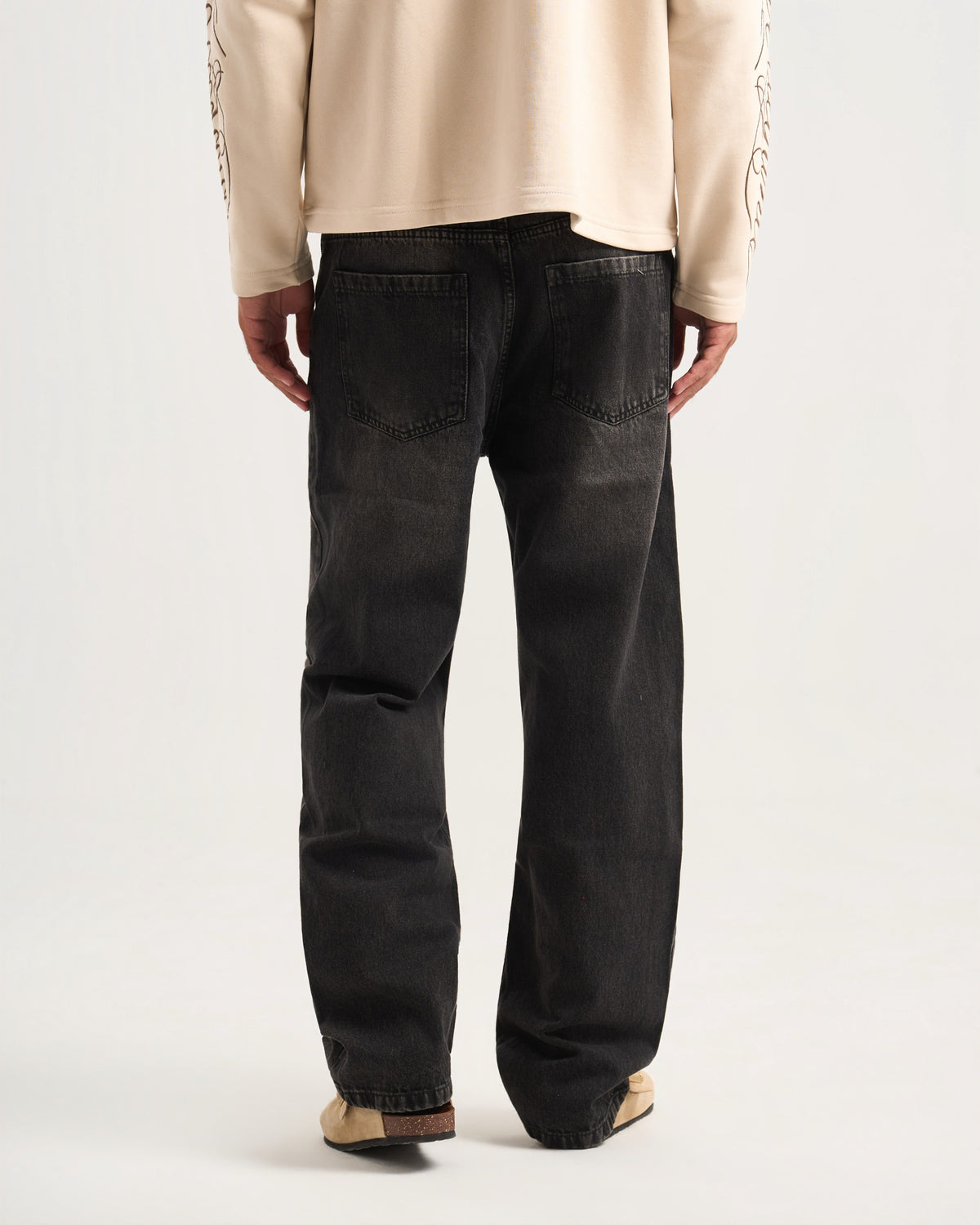 Wideleg Darkgrey Denim