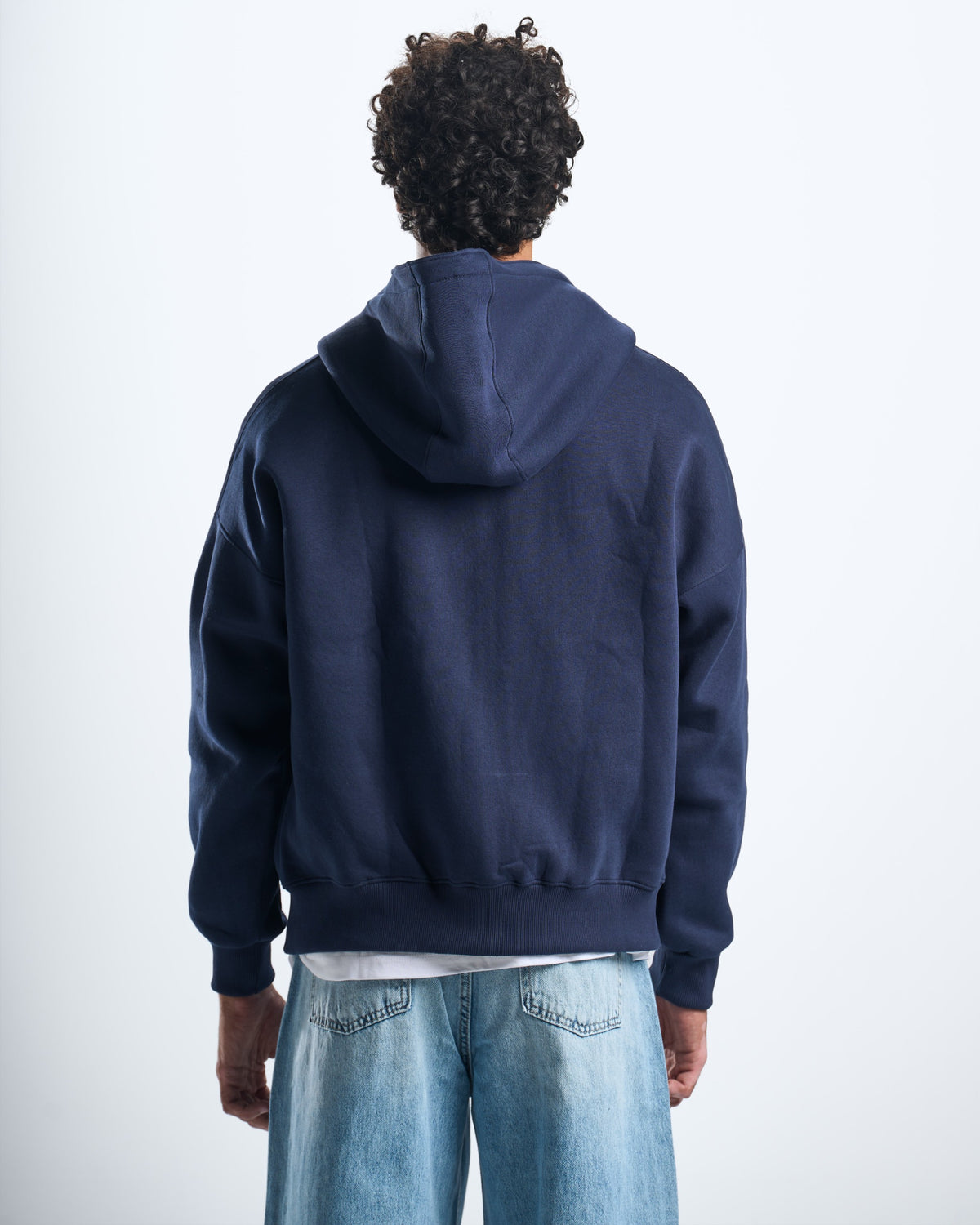 Zipup navy hoodie