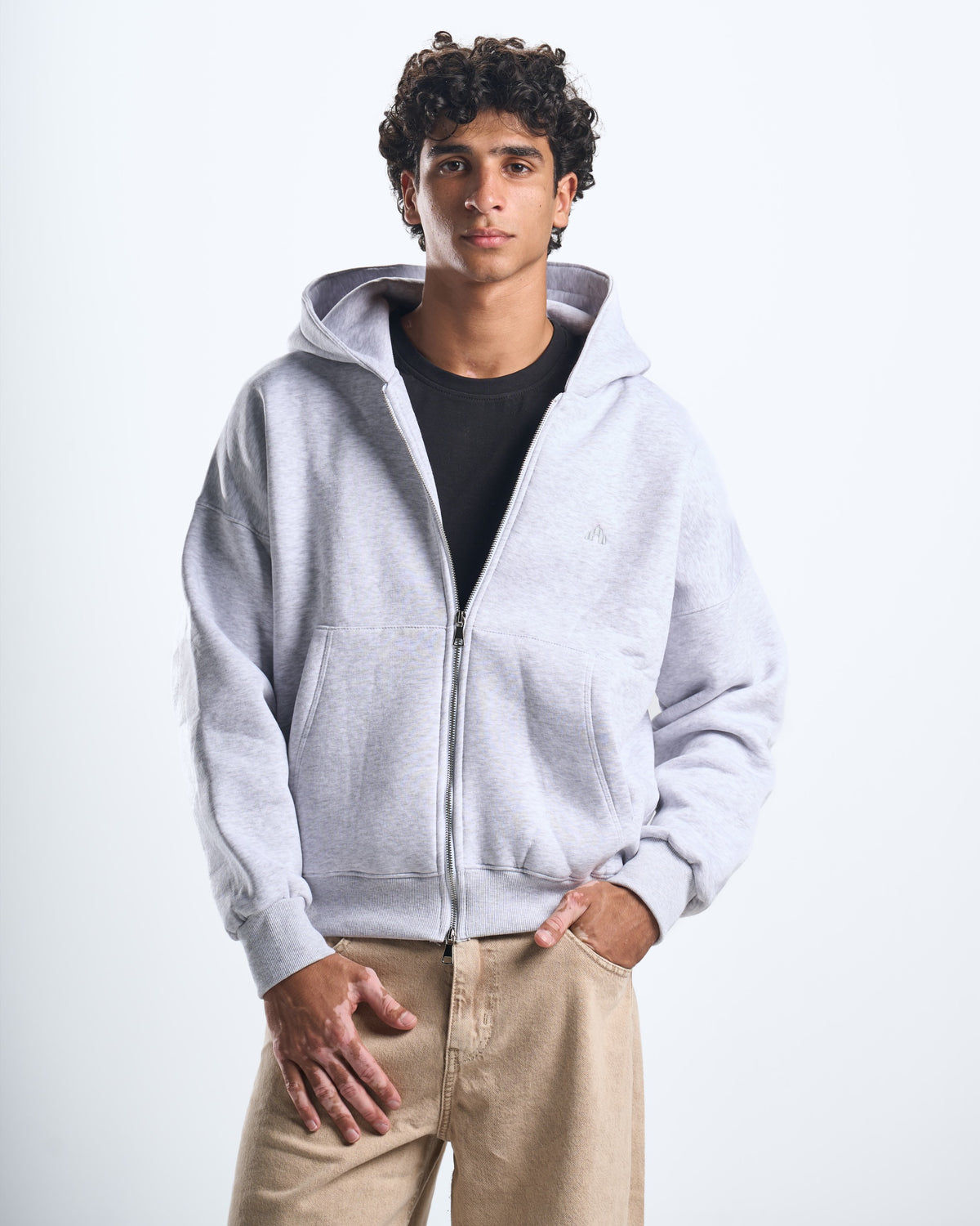 Zipup grey hoodie