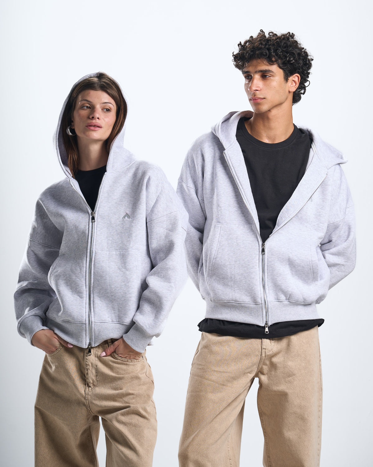 Zipup grey hoodie