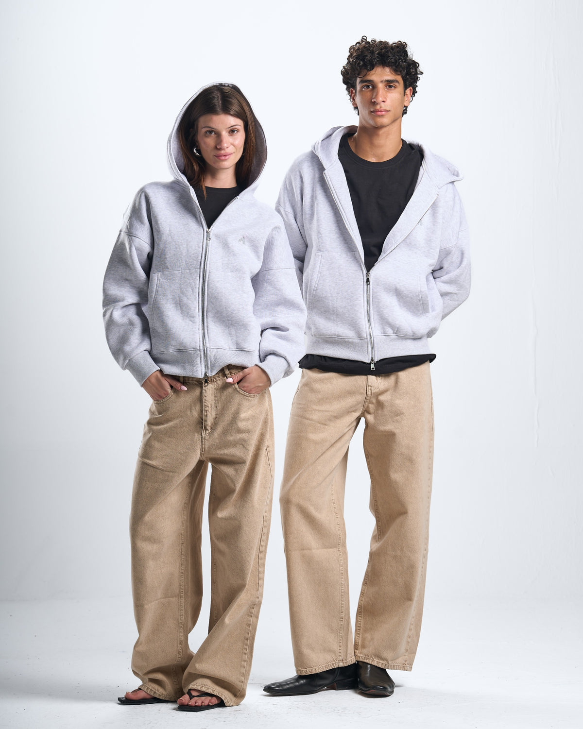 Zipup grey hoodie