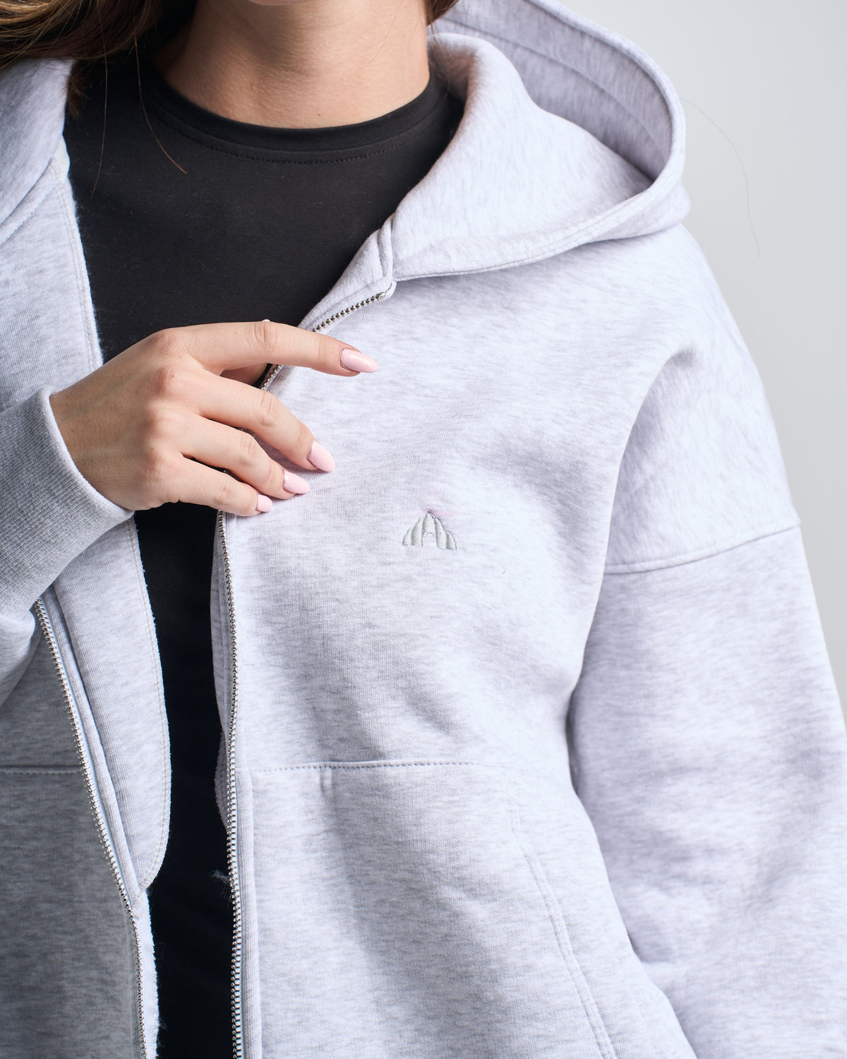 Zipup grey hoodie