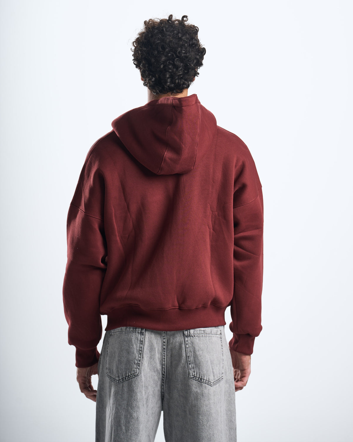 Zipup Burgundy hoodie