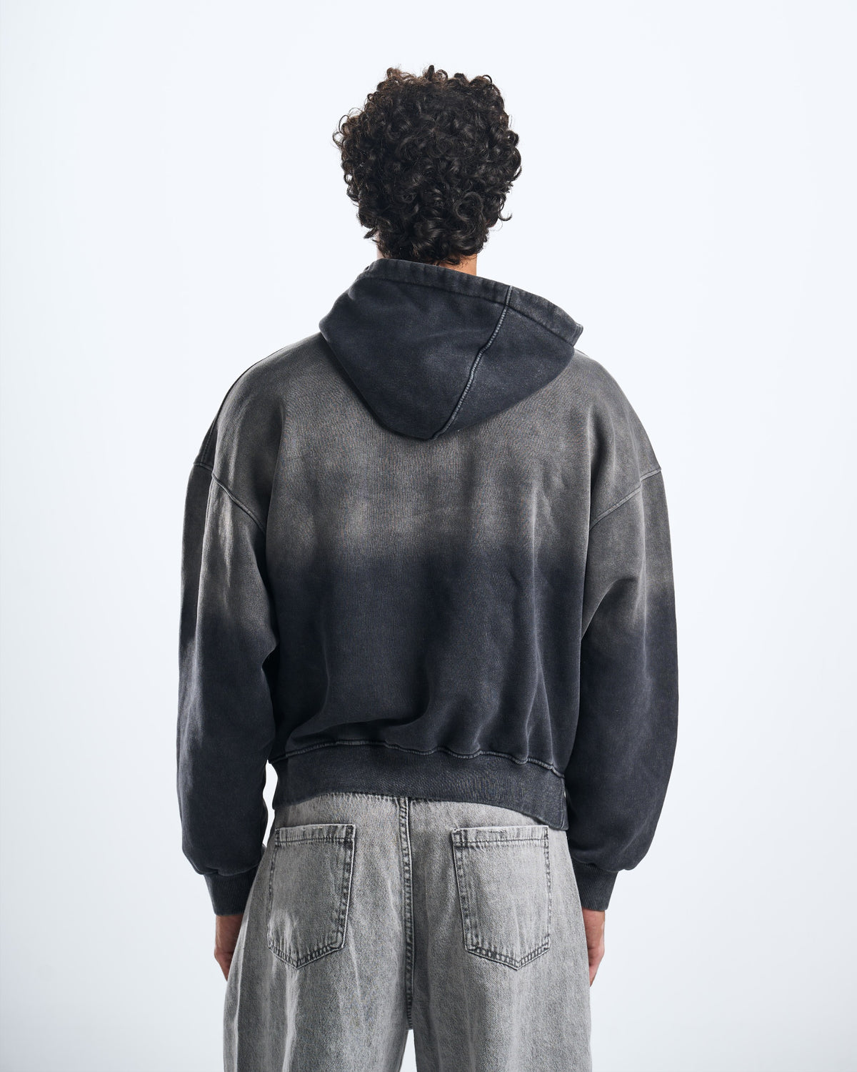darkgrey washed hoodie