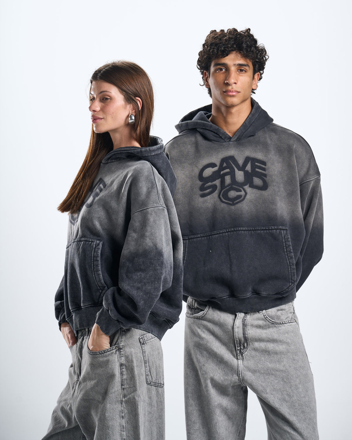 darkgrey washed hoodie