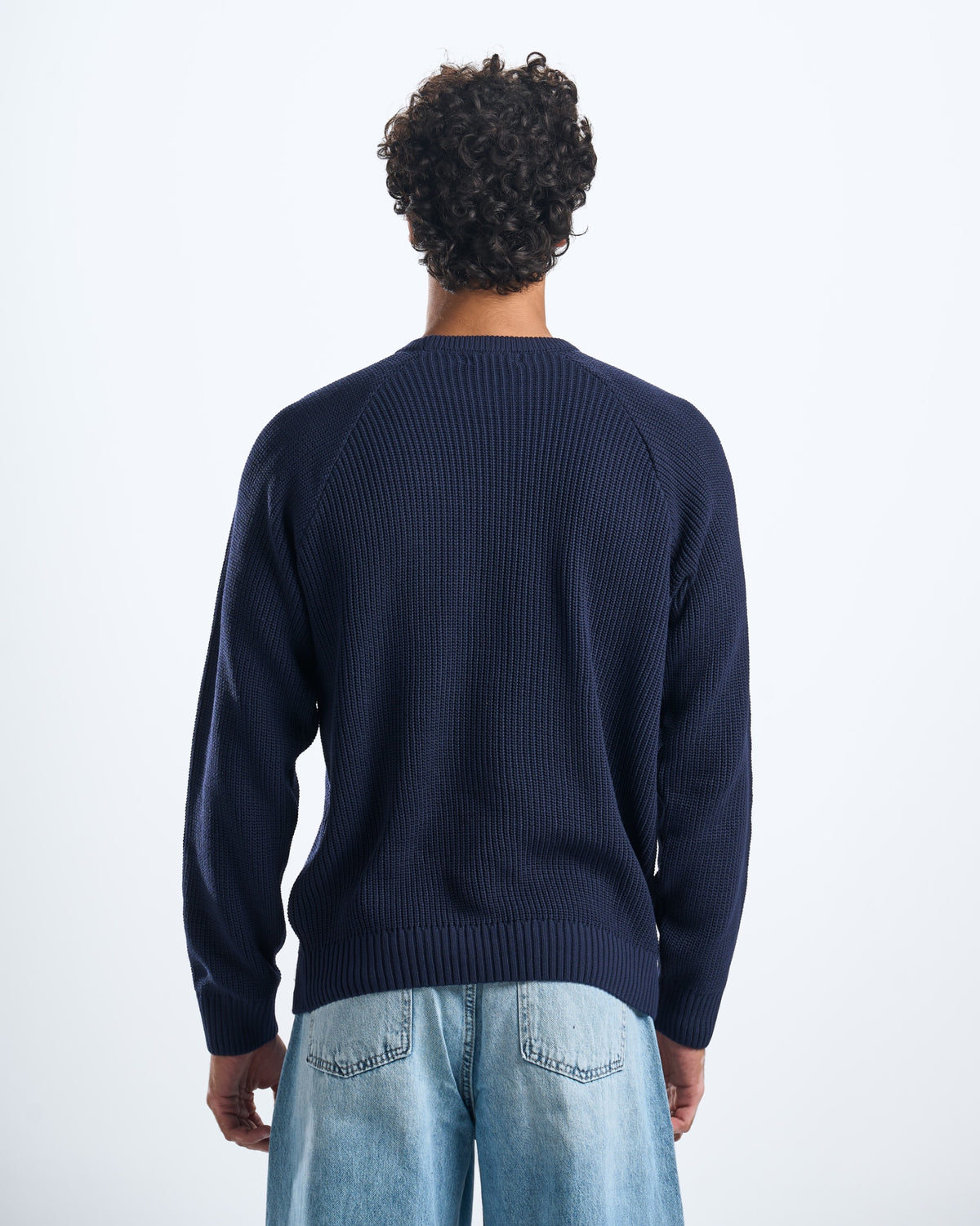 Knitted navyblue crewneck