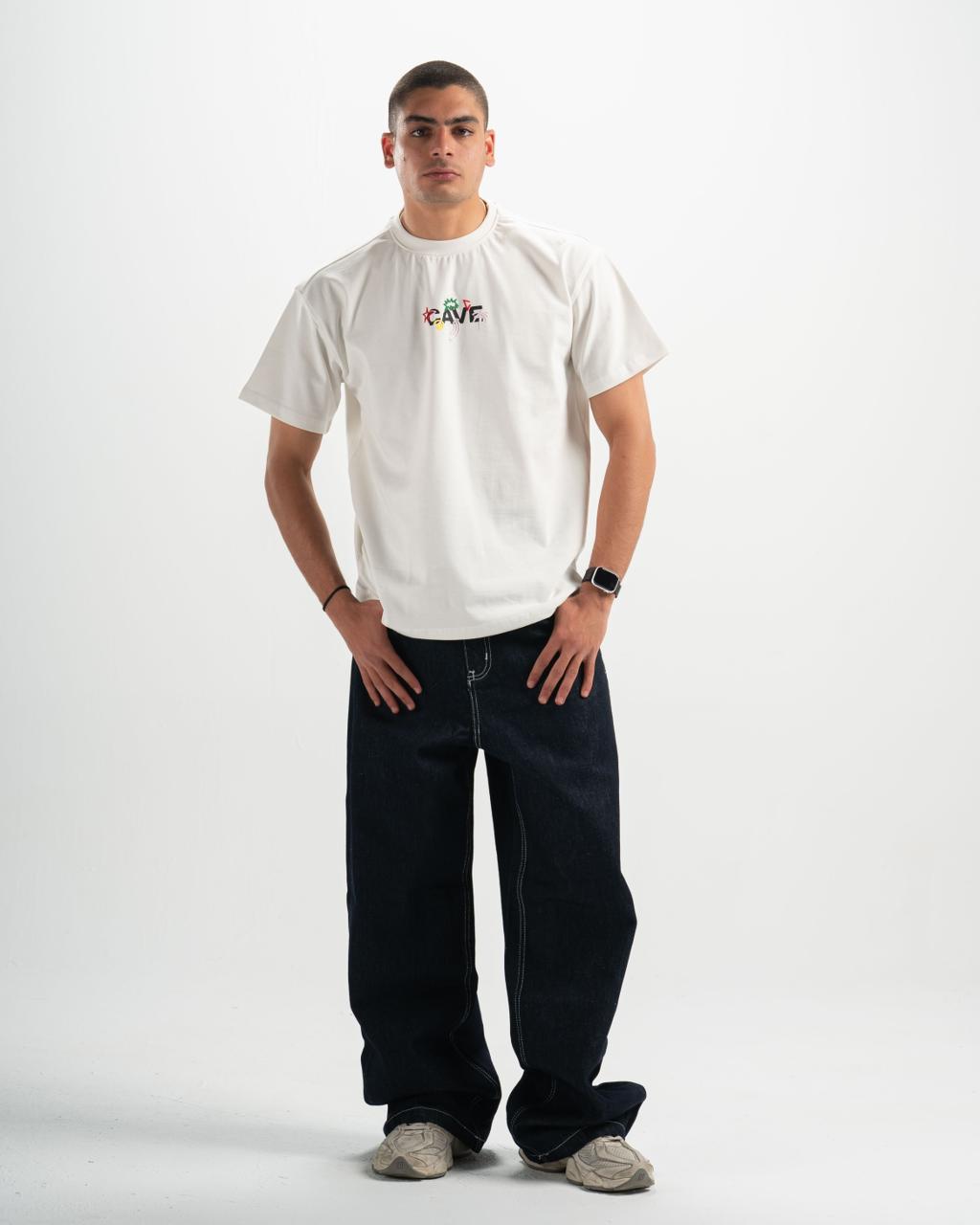 Unisex raw navy denim