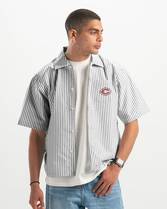 stripe Black Shirt