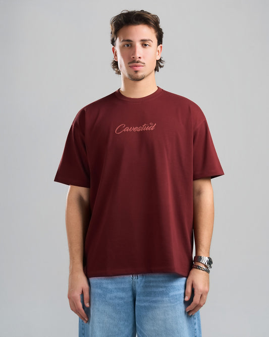Stud Burgundy T-shirt