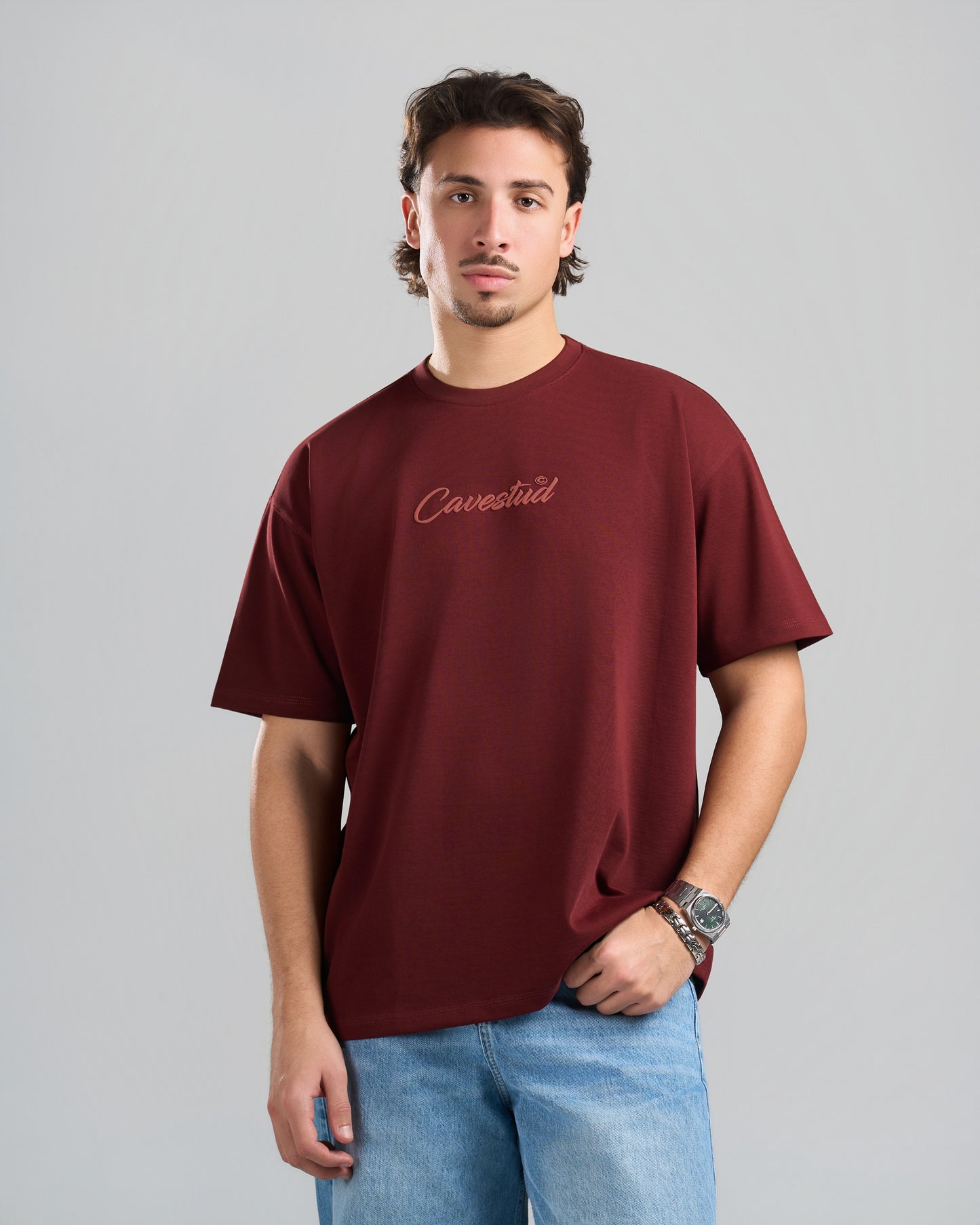 Stud Burgundy T-shirt