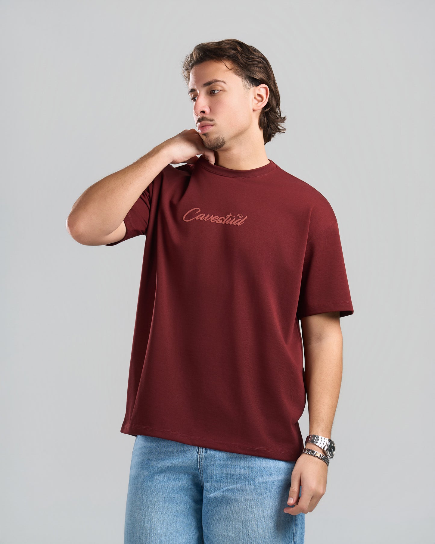Stud Burgundy T-shirt