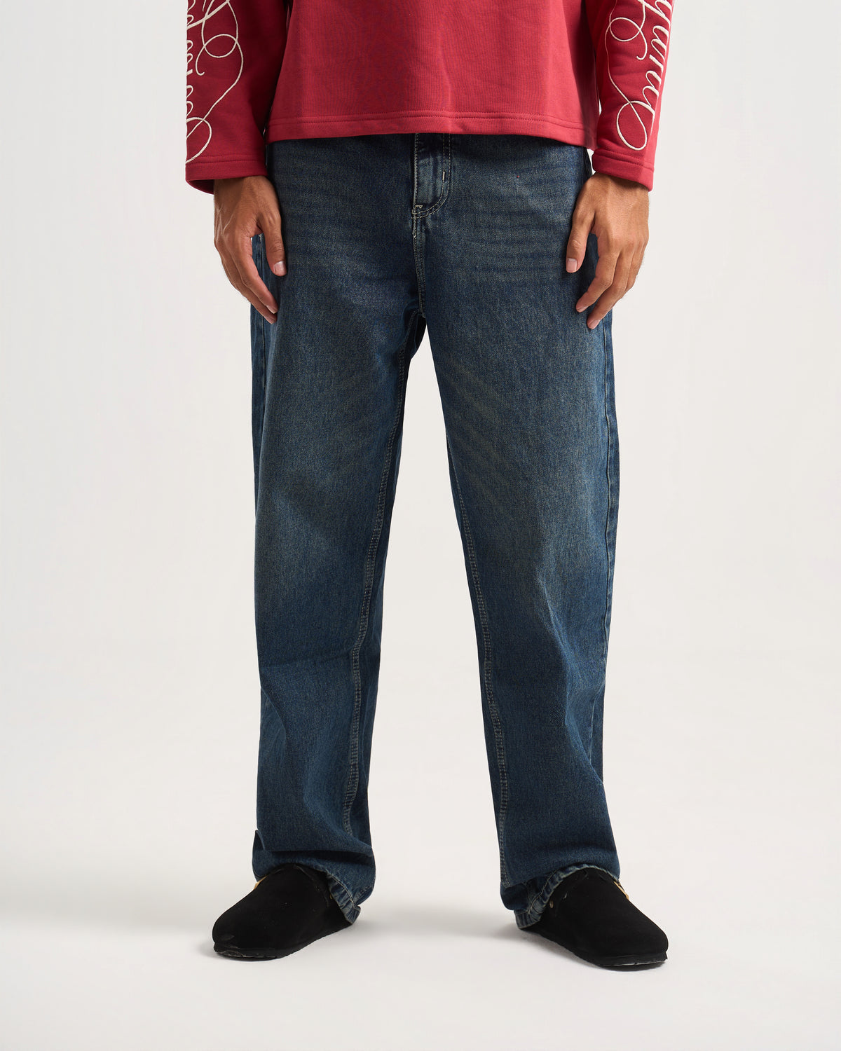 Wideleg Navyblue Denim