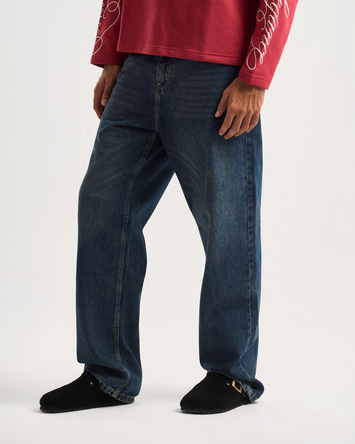 Wideleg Navyblue Denim