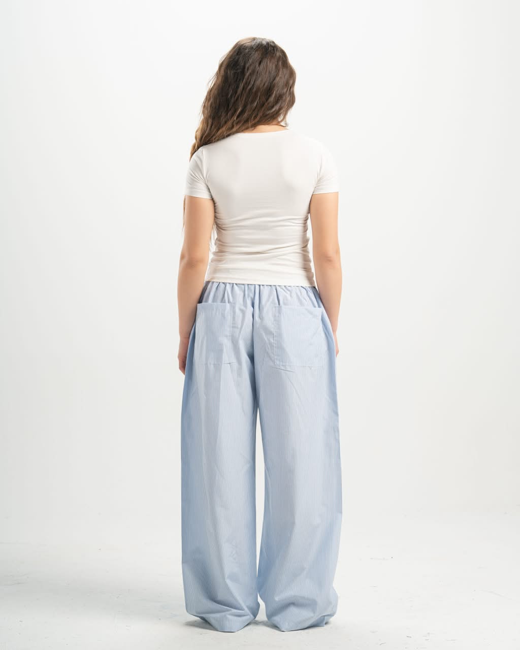 Stripe babyblue pants