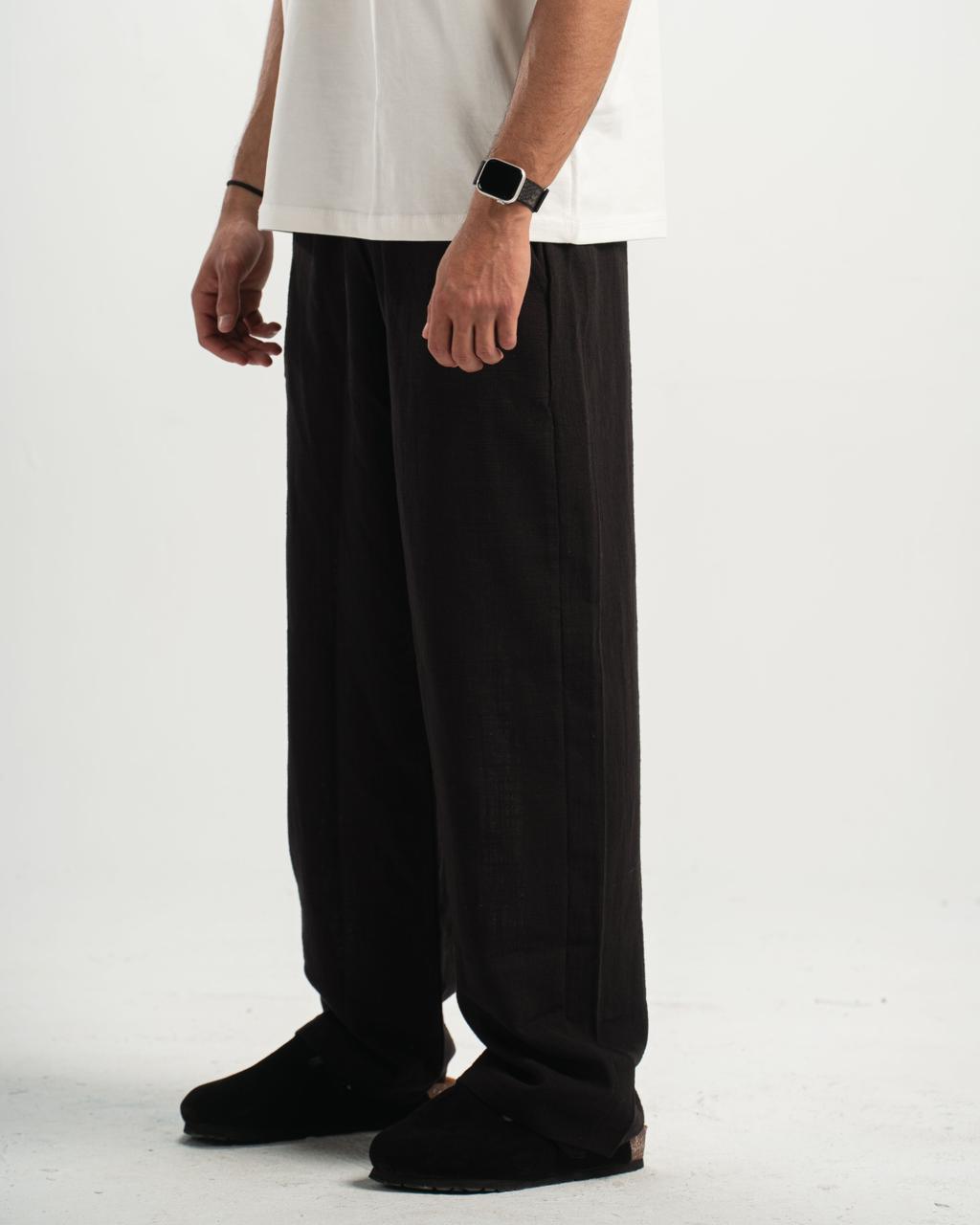 linen black Pants