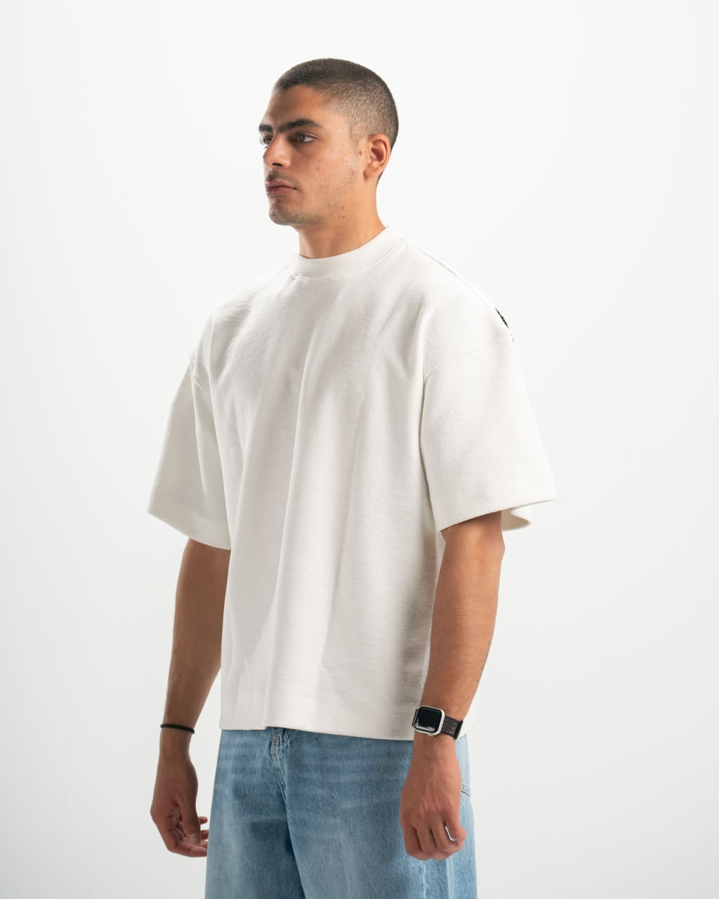 Shadow fur white T-shirt