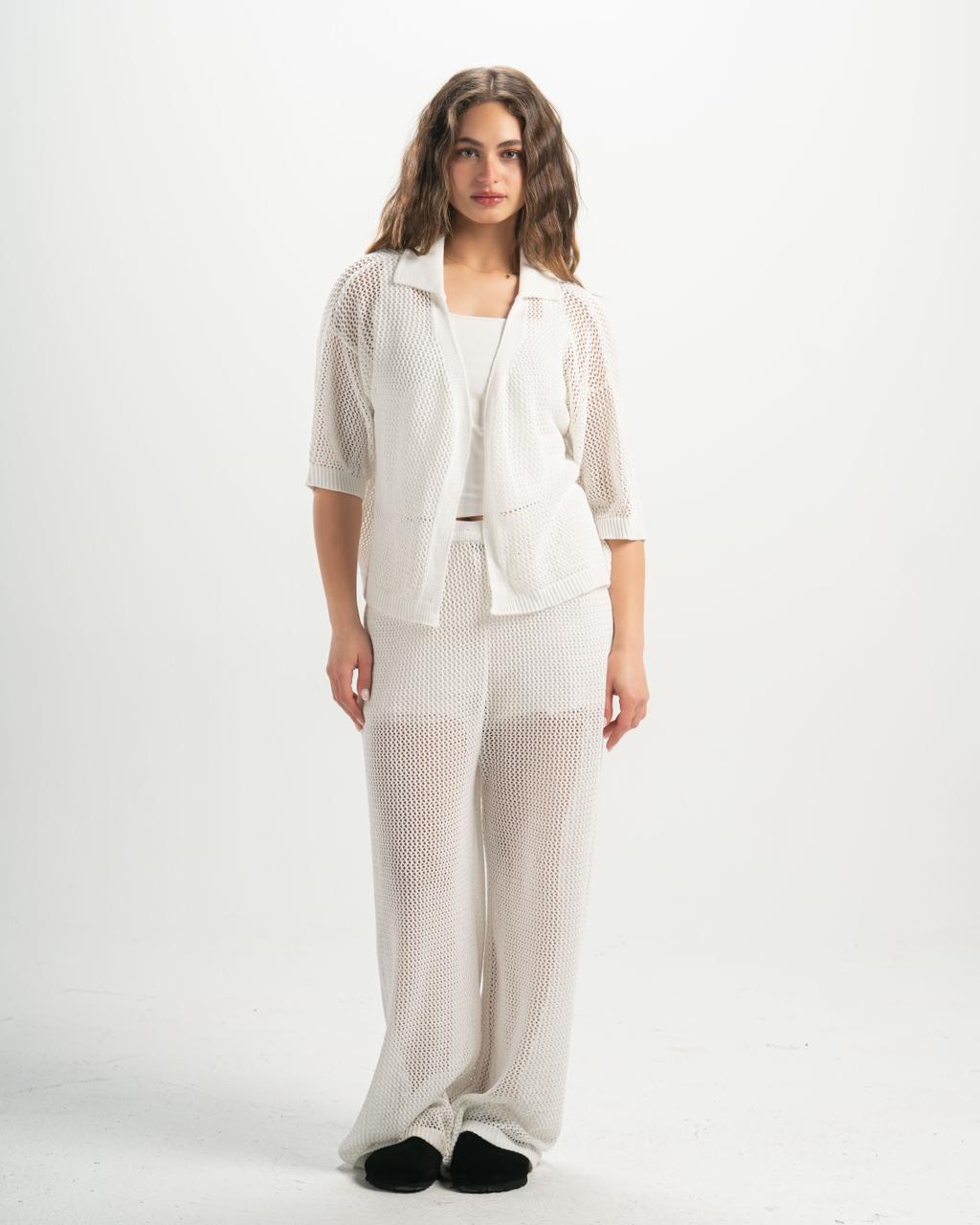 Knitted summer pants