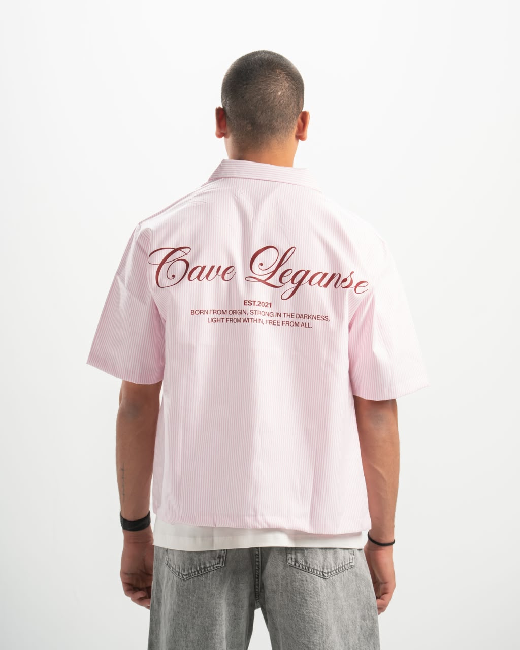 Stripe pink shirt