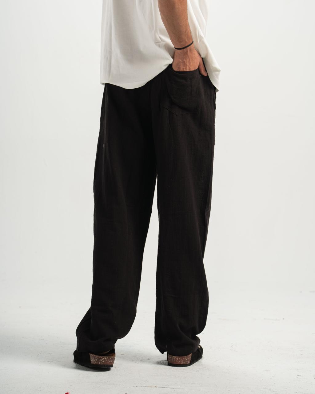 linen black Pants