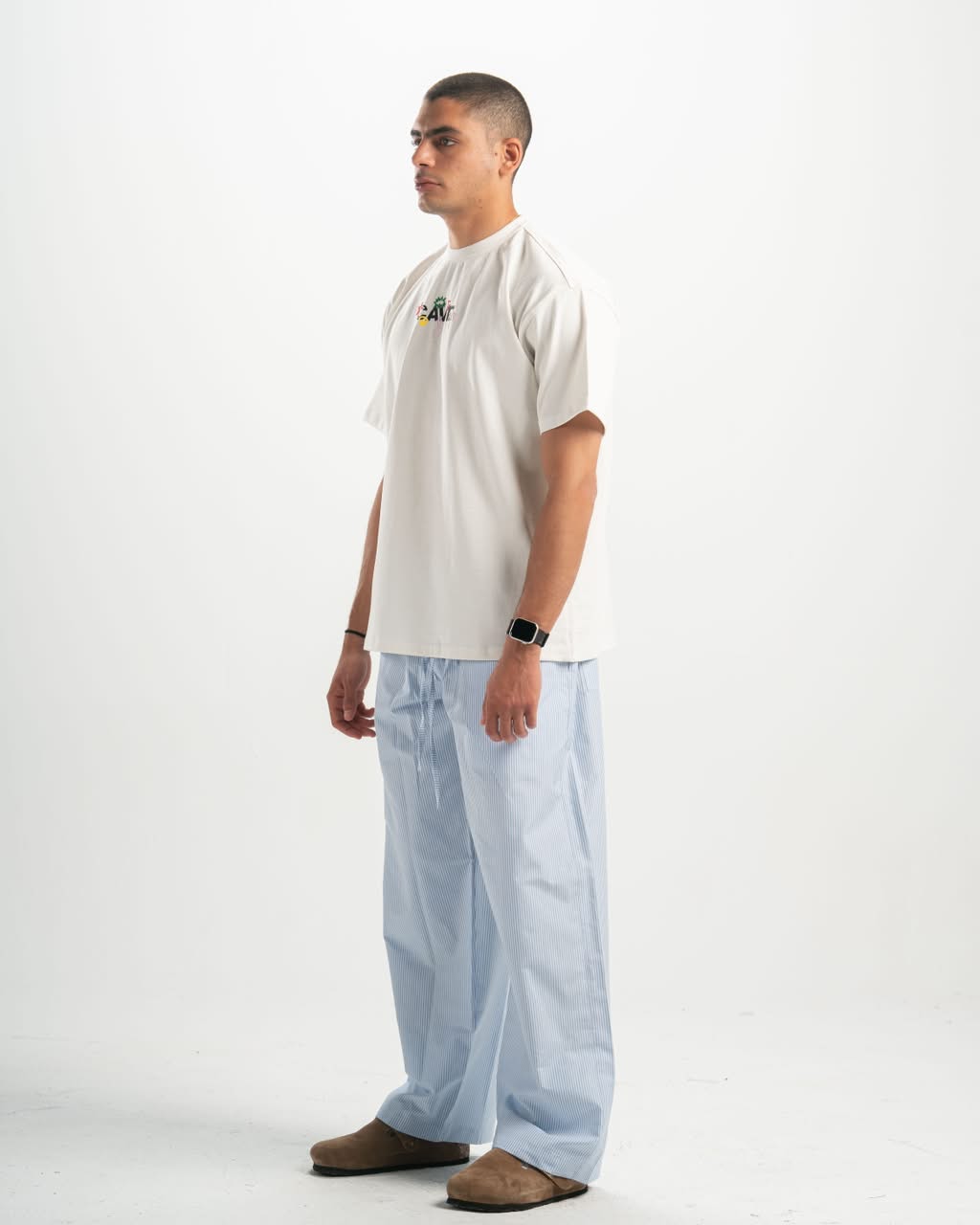 Stripe babyblue pants
