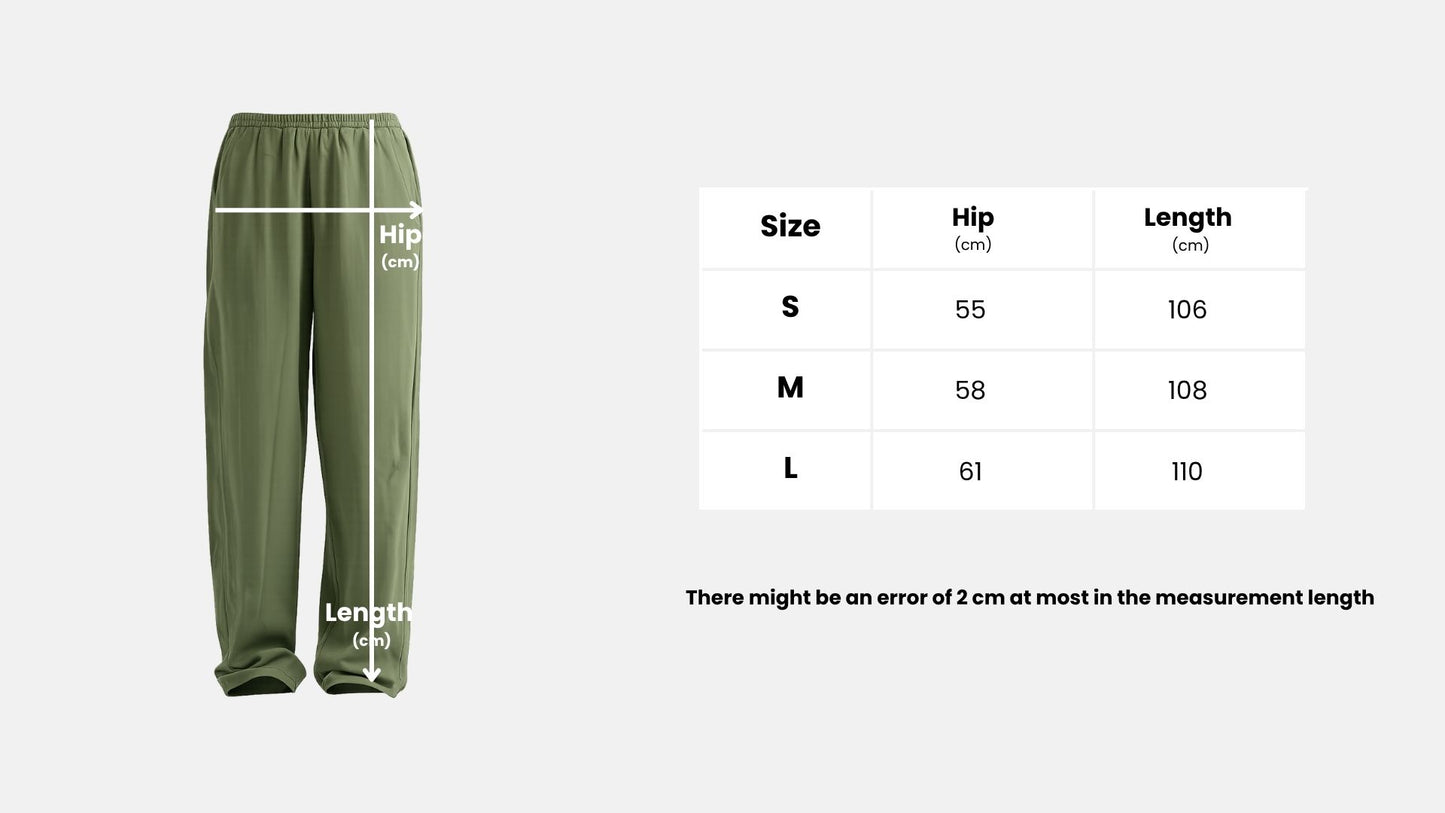 linen olive Pants