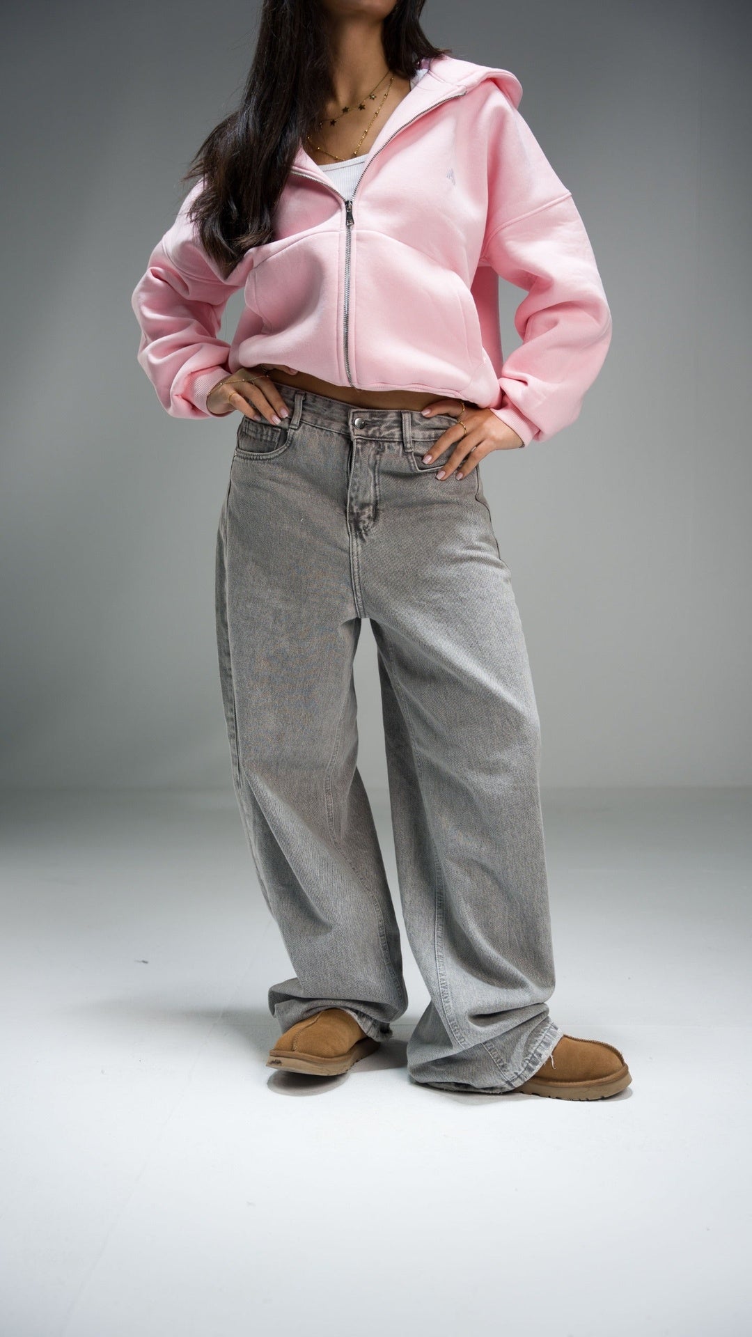 Unisex Grey Denim