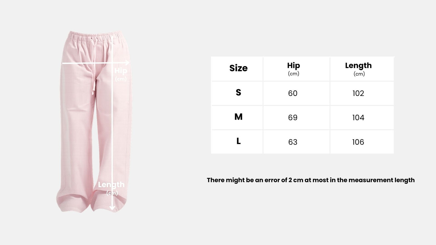 Stripe pink pants